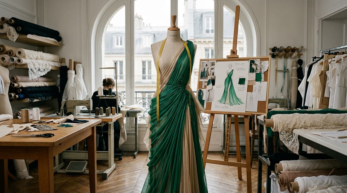 The Art of Draping on the Dress Form: Transforming Fabric into Couture